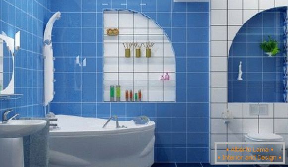 design of a small bathroom combined with a toilet, photo 42
