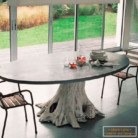 designer glass dining table, photo 8