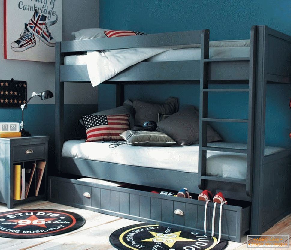 A room for a teenager in the American style
