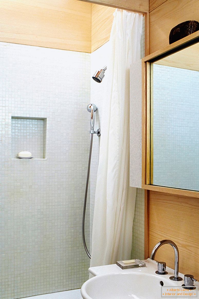 Bathroom in a small two-level apartment