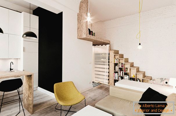 Interior design of a small apartment in Poland