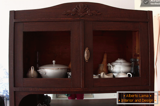 Sideboard in the kitchen of the apartment in St. Petersburg