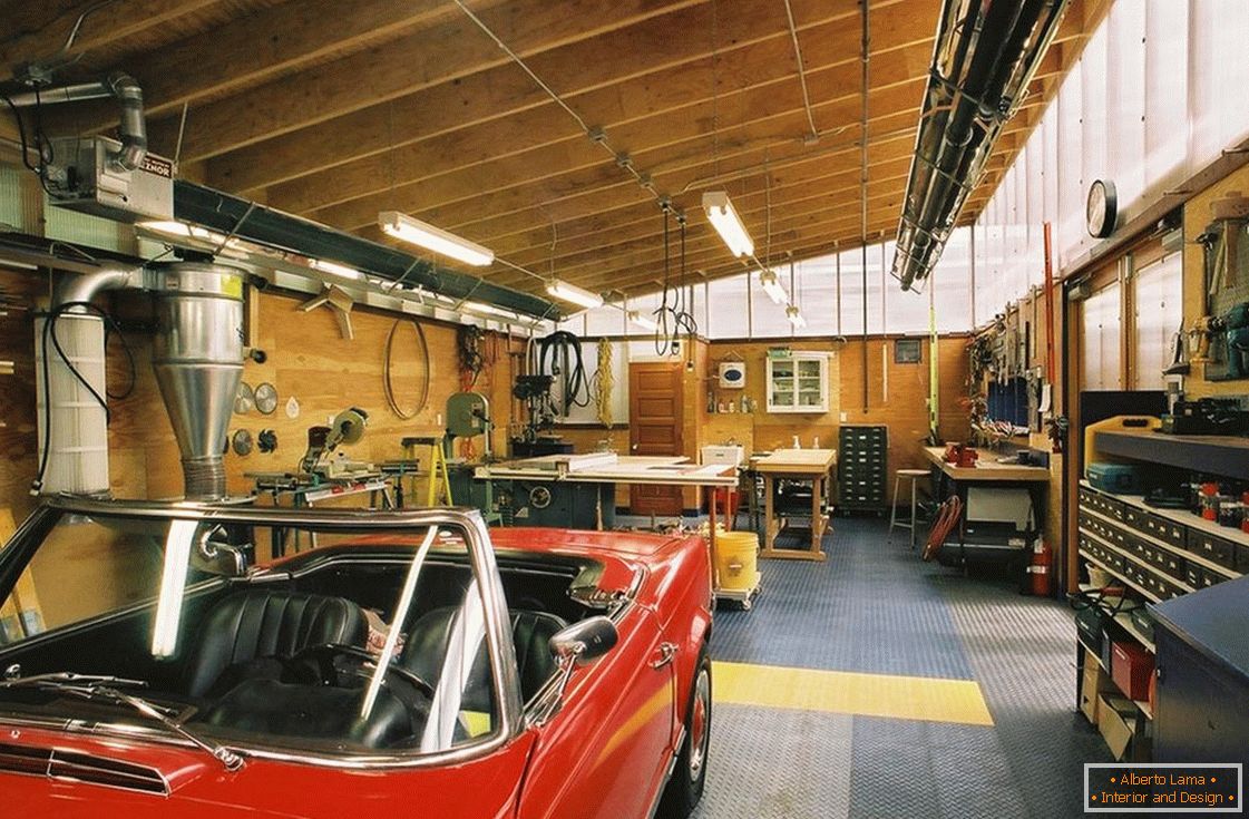Garage interior design