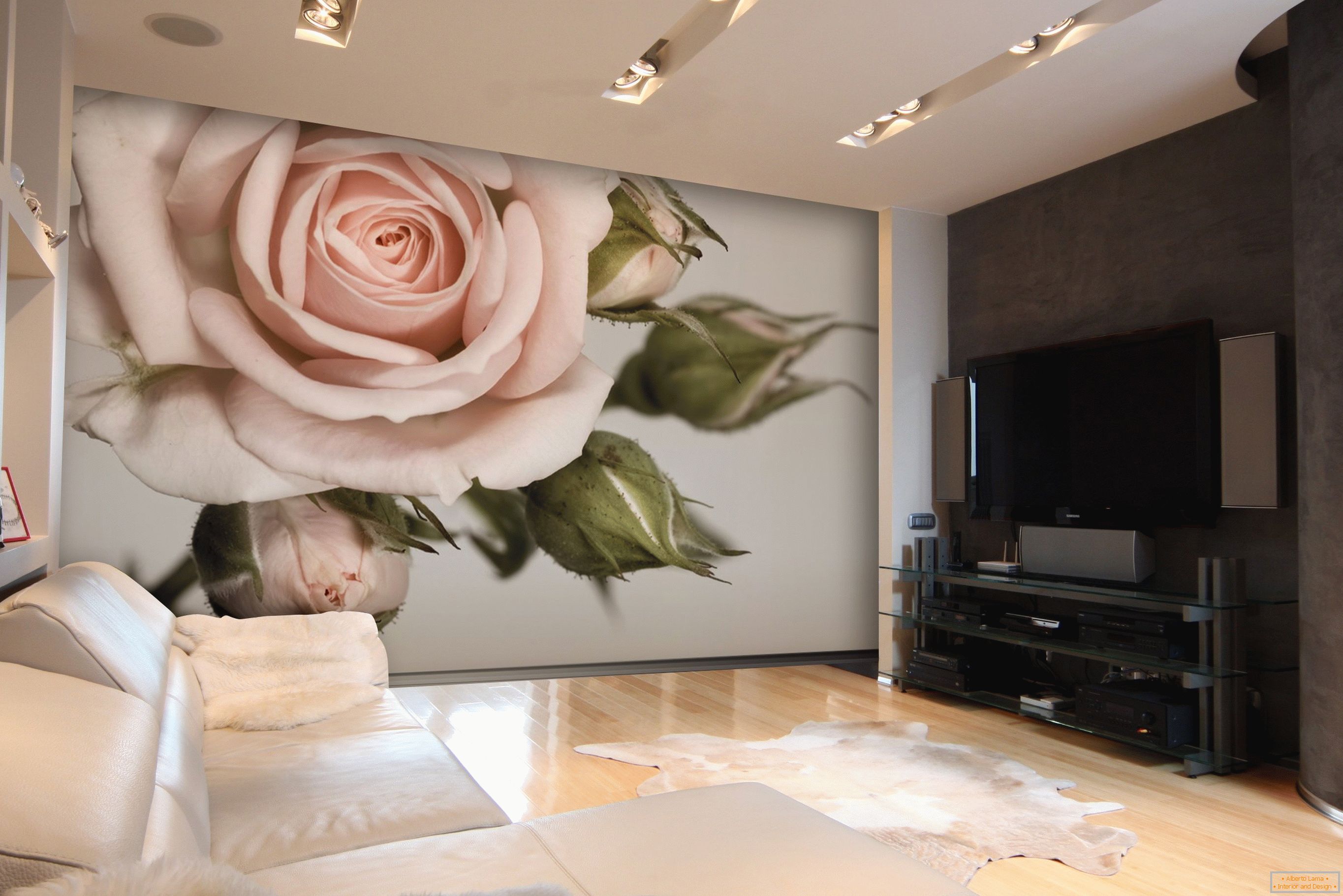 Desktop wallpapers roses for the living room