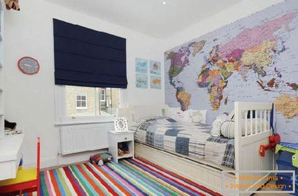 world map on the wall for a child, photo 40