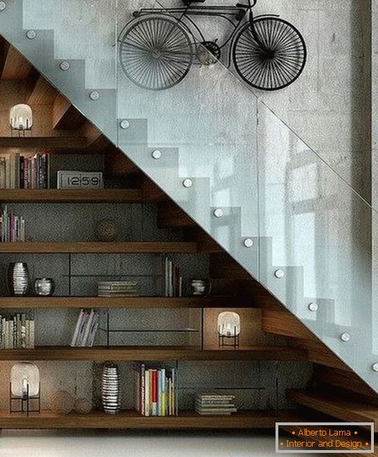 Closet under the stairs with your own hands