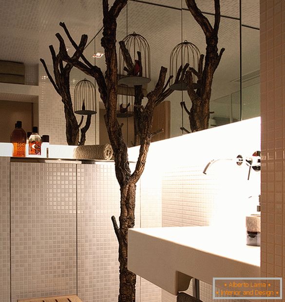 Futuristic style in the interior ванной