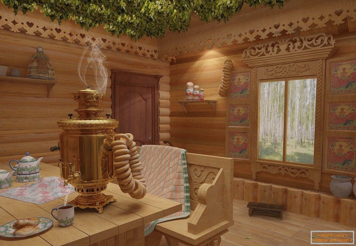 Banya in the Russian style