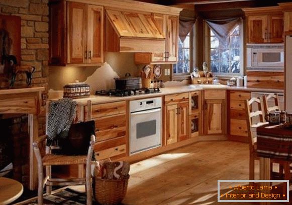 Beautiful modern interior design of a wooden house