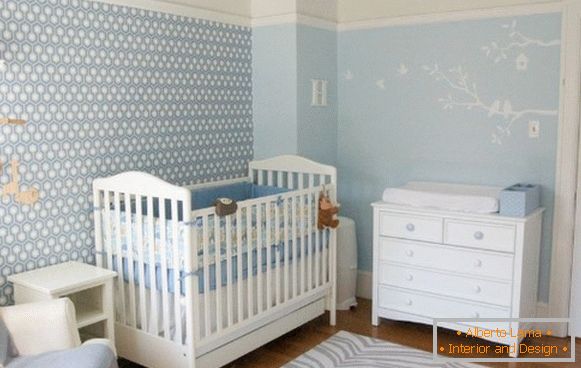 Interior for a newborn child's room, photo 43