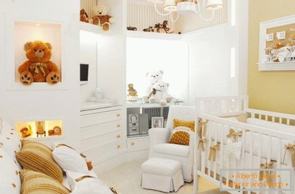 Interior for a newborn child's room, photo 45