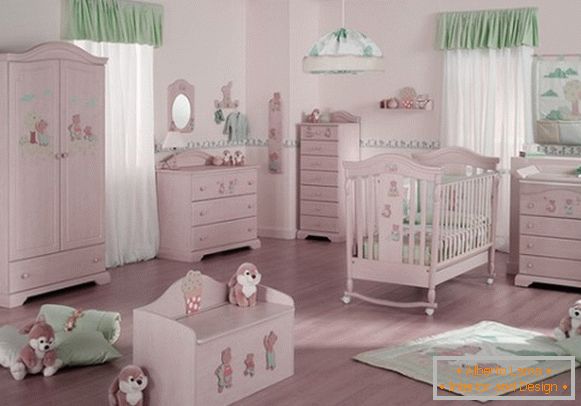 Interior for a newborn baby's room, photo 47