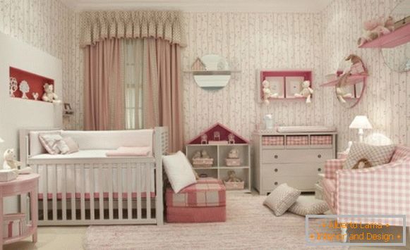 Interior for a newborn baby's room, photo 49
