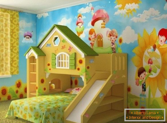 interior of a children's room for a girl 3 лет