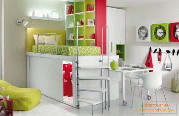 многофункциональный современный interior of a children's bedroom