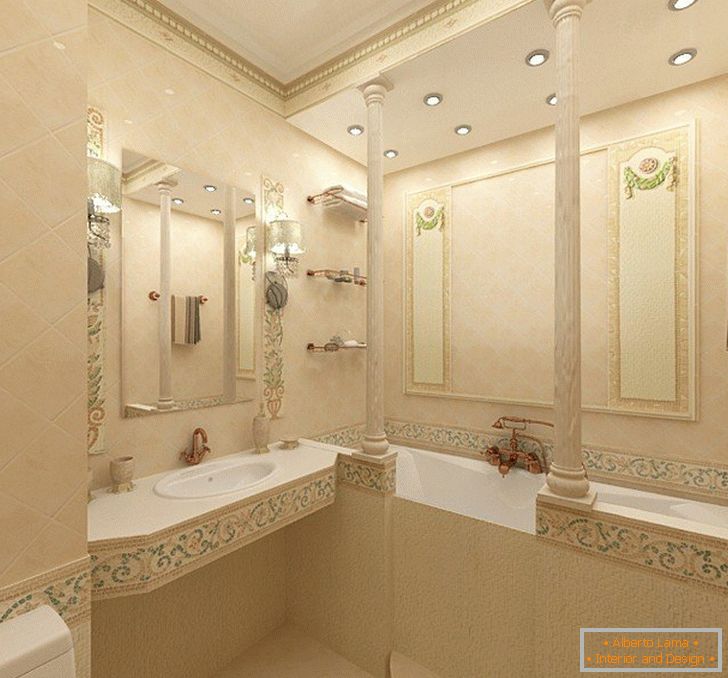 Bathroom with ceramic tiles