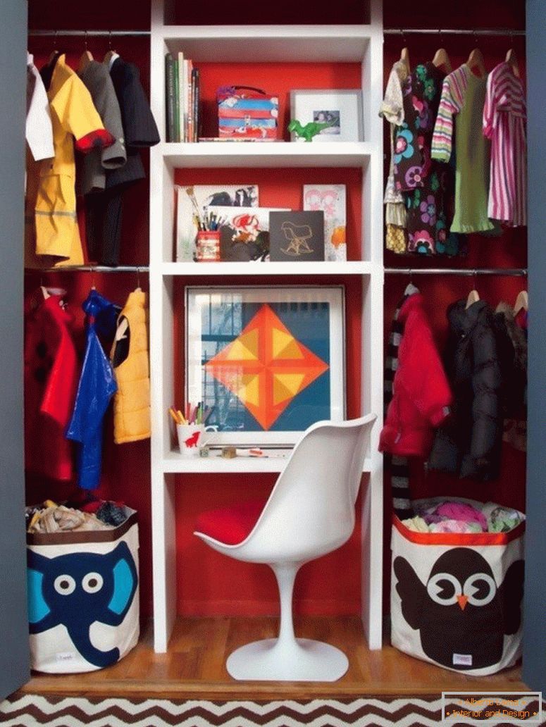 Cabinet with table and shelves for things