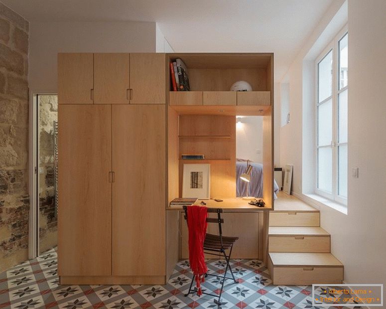 Beautiful interior of a very small apartment