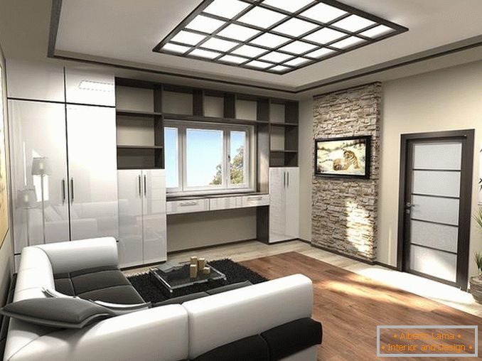 interiors of one-room apartments in a modern style photo, photo 12