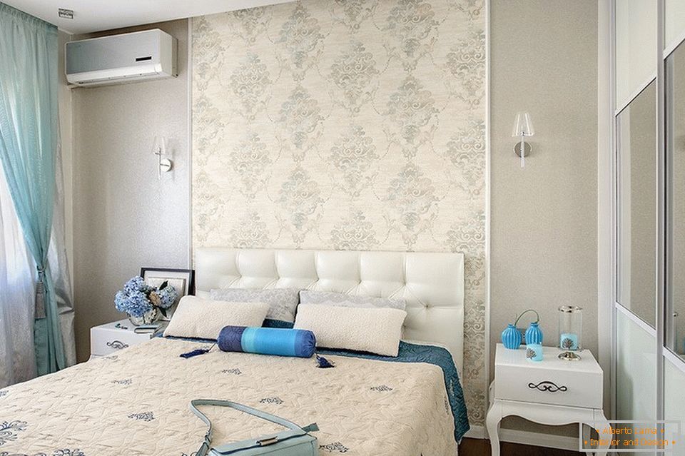 Combined wallpaper for bedroom