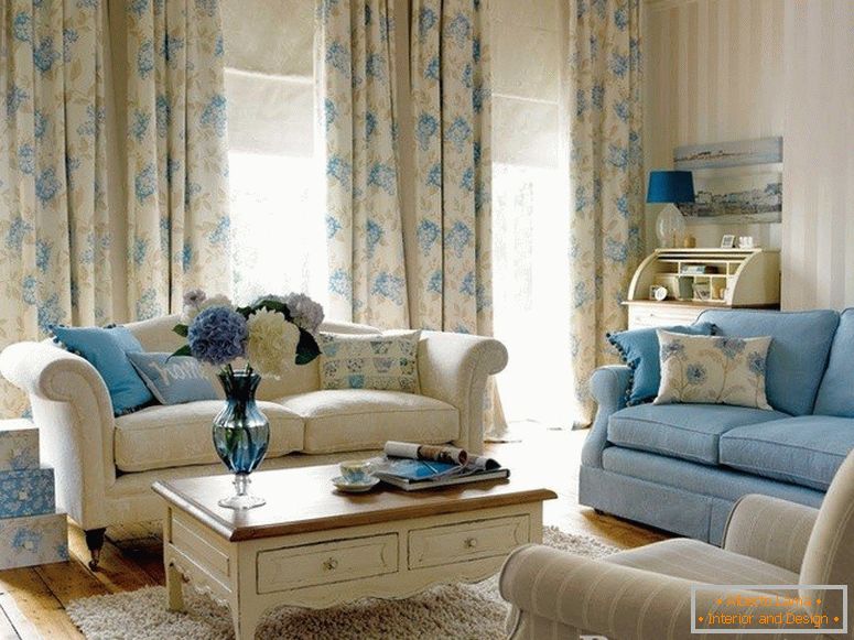 Curtains in the style of Provence
