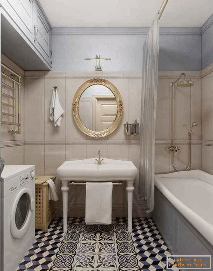 Bathroom design combined with a bathroom