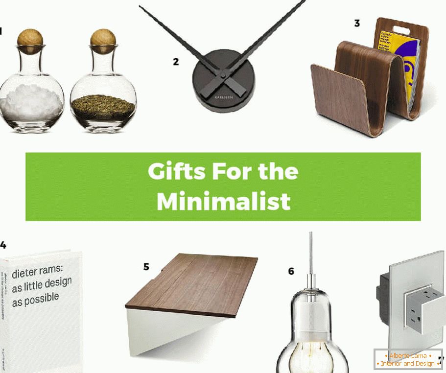 Interesting ideas of gifts in the style of minimalism