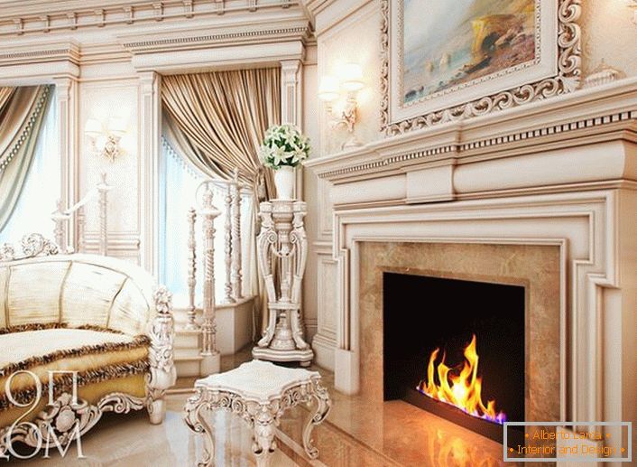 Luxurious fireplace design