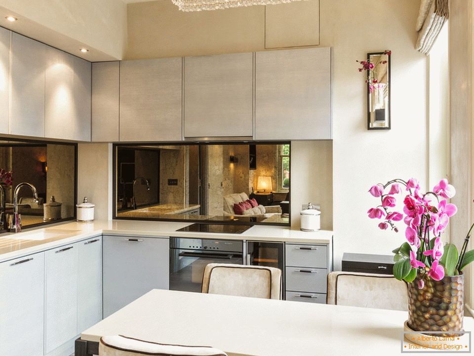 Kitchen stylish small-sized apartment