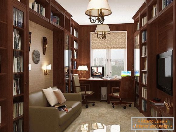 Furniture for an office in an apartment in a classical style photo 5