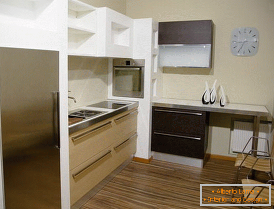 Kitchen interior in a cozy apartment