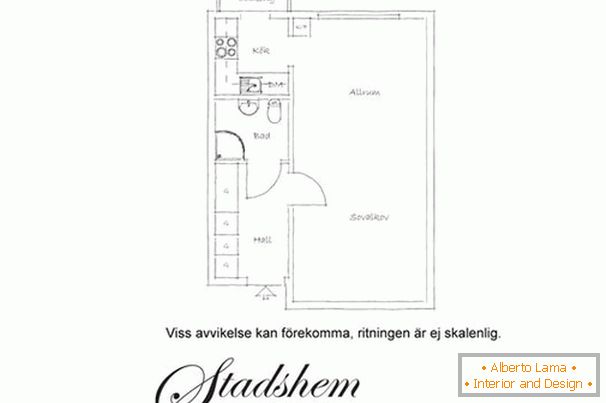 Simply - the plan of the apartment
