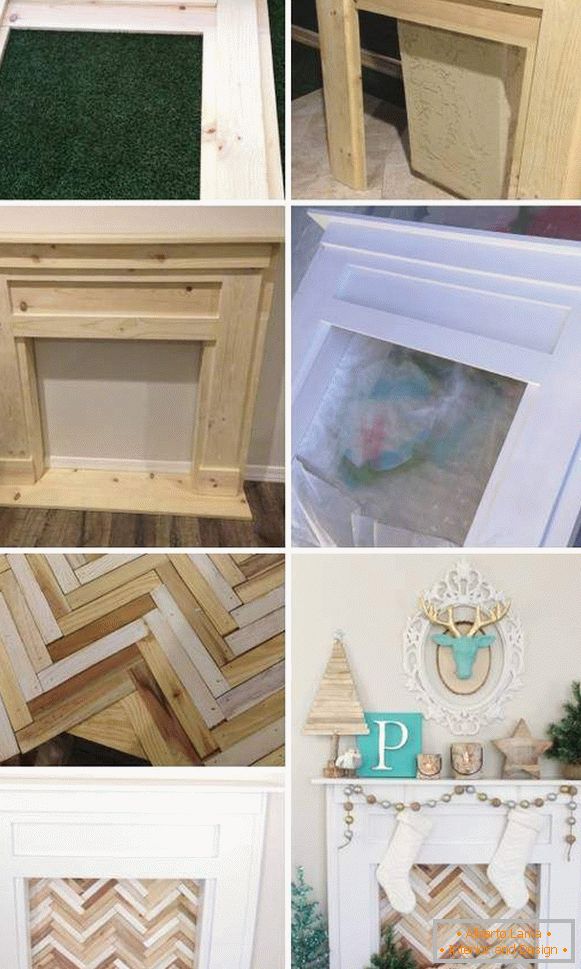 Fireplace shelf with own hands - step by step instruction