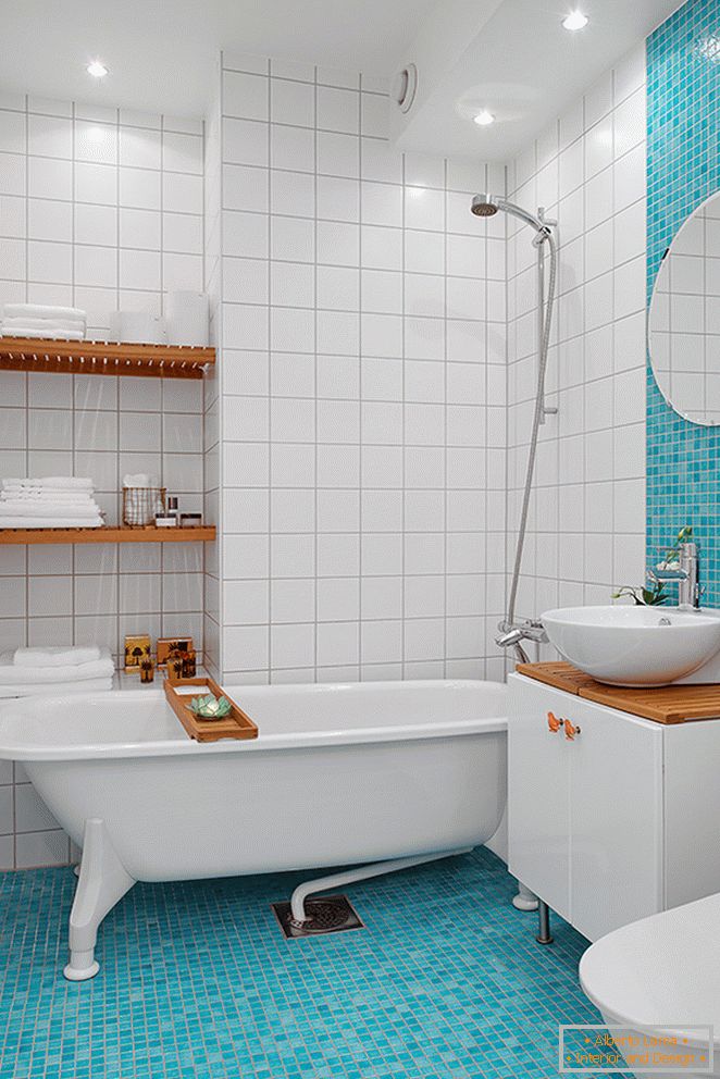 Bathroom one-room apartment in Gothenburg