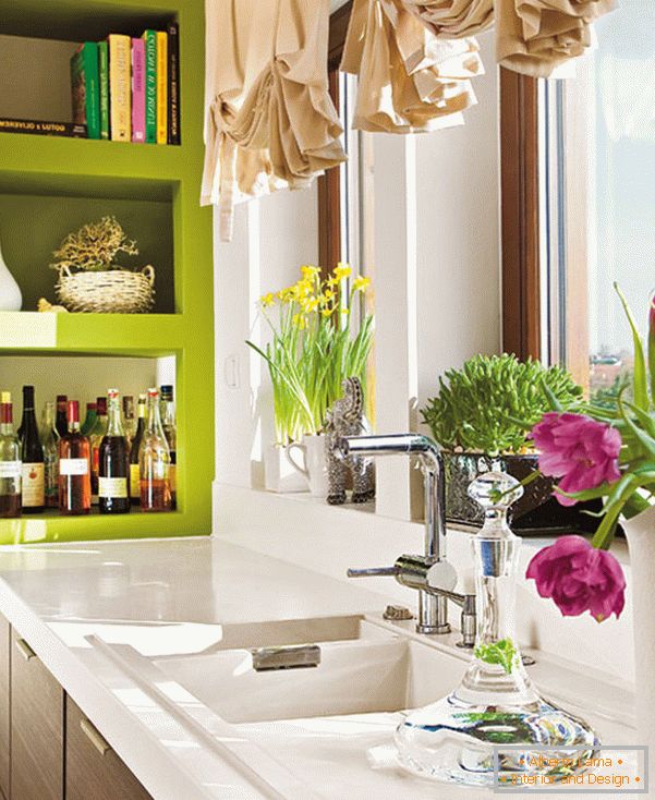 Rational layout of the kitchen area in a small apartment