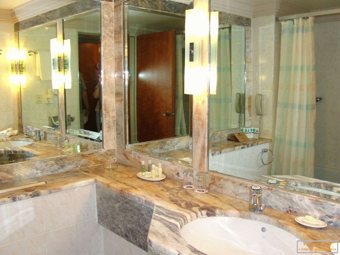 Mirrors in the bathroom