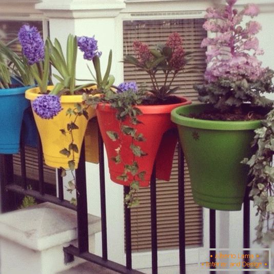 Cozy veranda on a small balcony