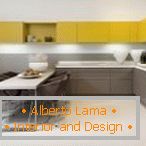 Kitchen furniture of two colors