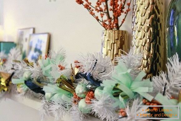 Mint interior decoration for the New Year photo