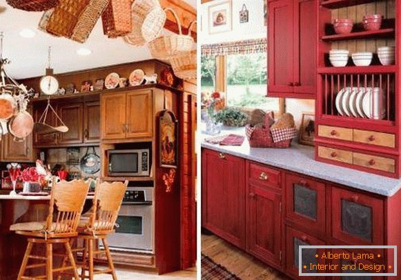 How to decorate the kitchen with small details in a rustic style