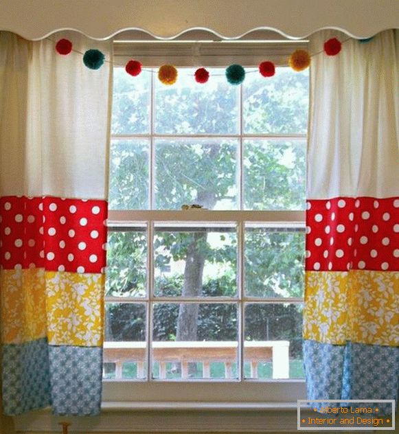 beautiful fashion curtains in the kitchen, photo 10