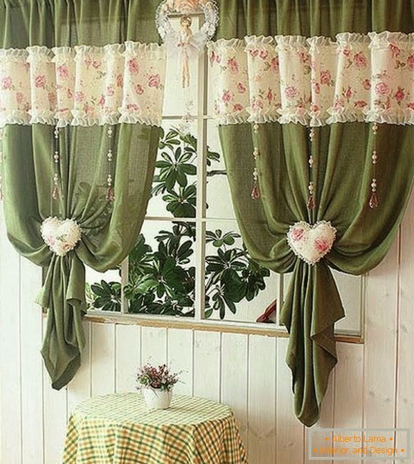 the most beautiful curtains for the kitchen, photo 14