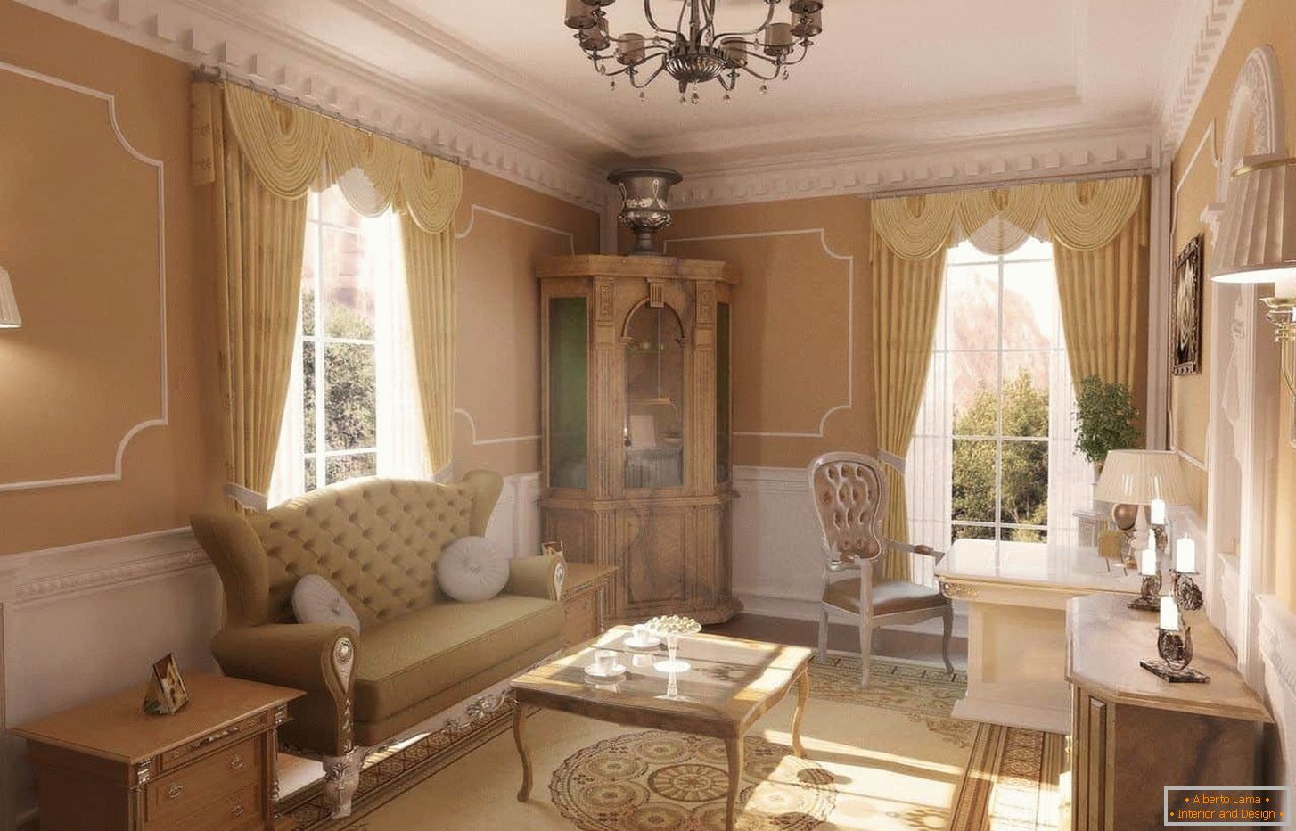 Classic Living Room в светлых тонах