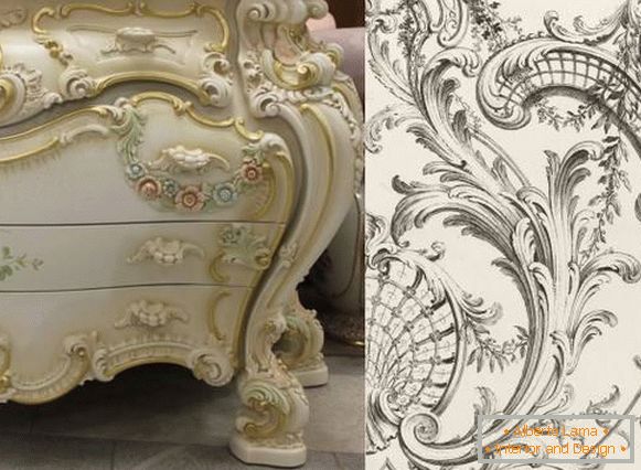 Classic patterns in the style of the Old World - shell and acanthus