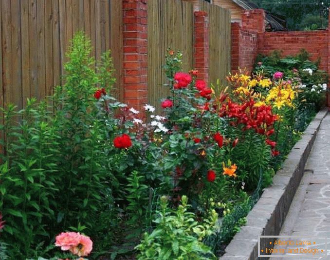 flowerbeds in the courtyard of a private house photo 13