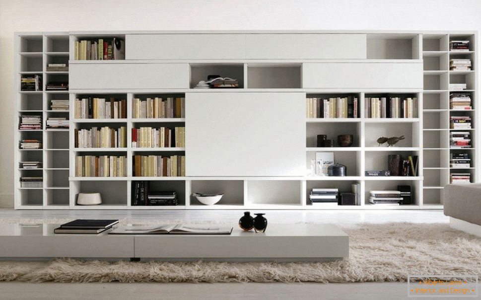 White furniture in the living room