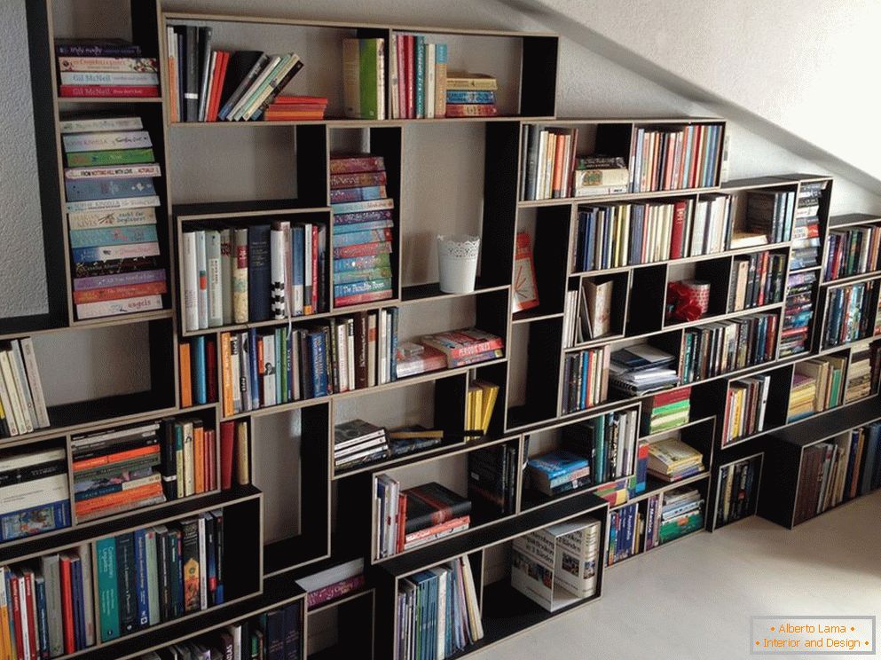 High book shelves