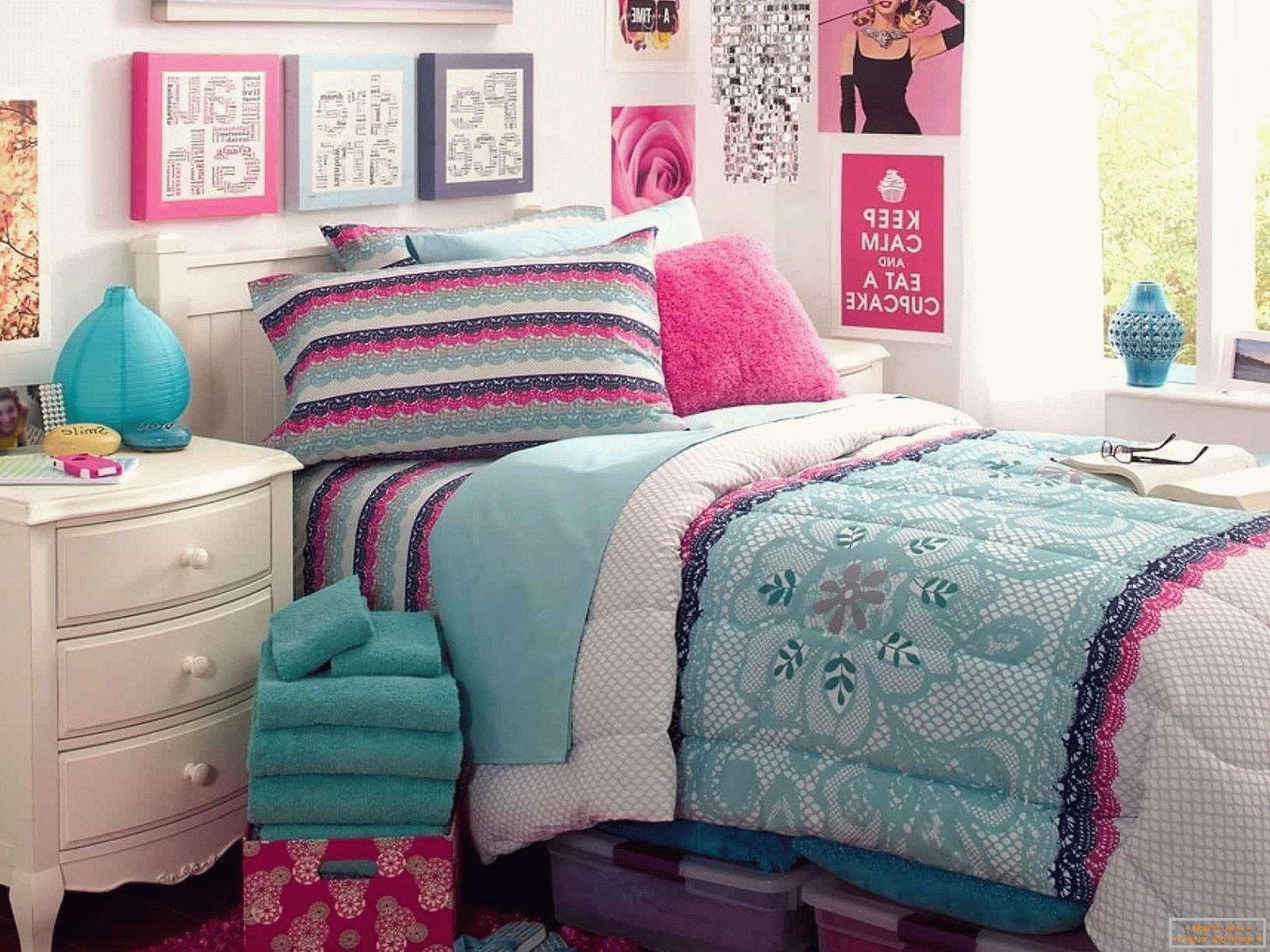 Design of a teenage room for a girl
