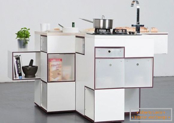 Folding kitchen surface