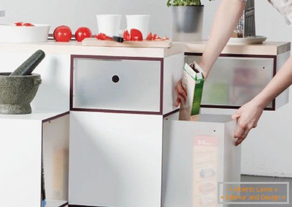 Folding kitchen surface